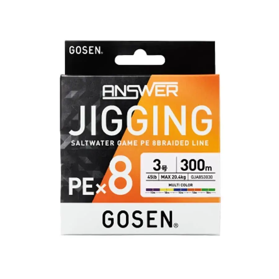 Gosen Jigging Answer 8x 300 Mt Multicolor İp Misina