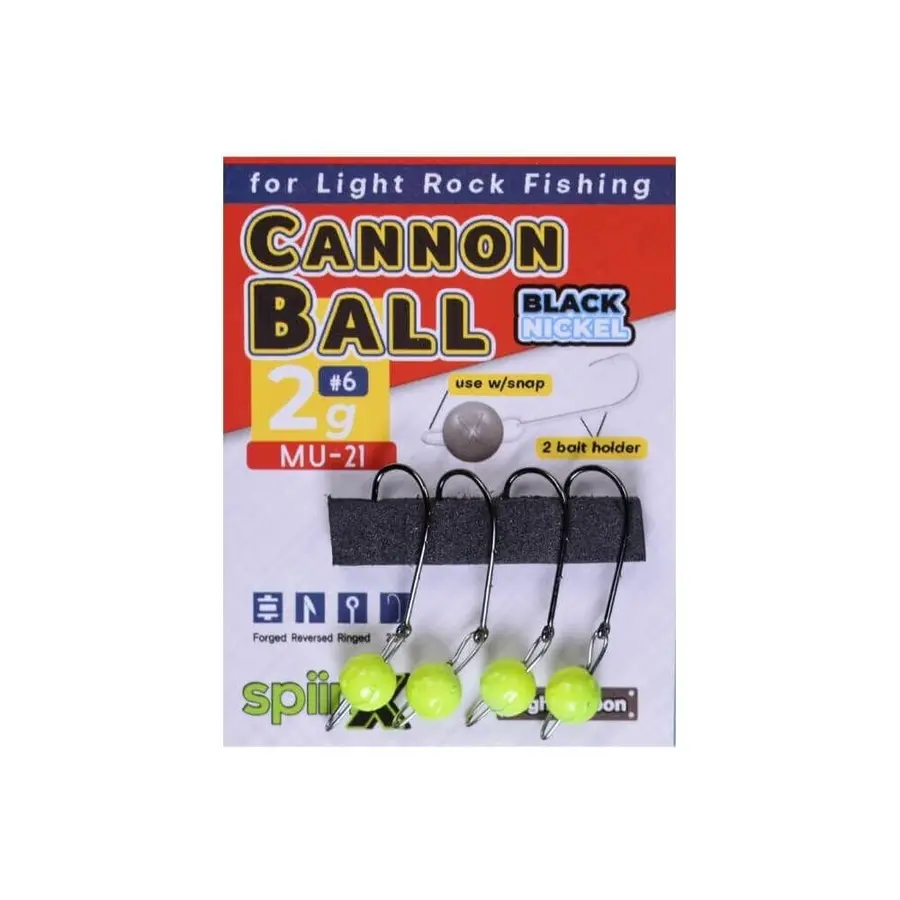Spiinx Cannon Ball UV Sarı Jighead