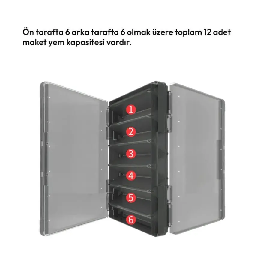Mebao MBD4 Çift Taraflı Maket Yem Kutusu - Mavi