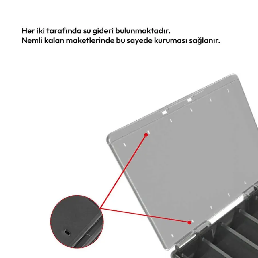Mebao MBD4 Çift Taraflı Maket Yem Kutusu - Mavi